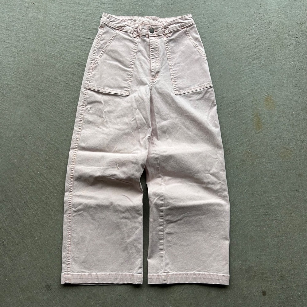 Universal Thread Pants Womens 2/26 Light Pink High Rise Wide Leg Baggy